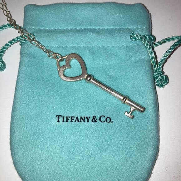 Authentic Tiffany & Co. Heart Key Necklace - Picture 3 of 3
